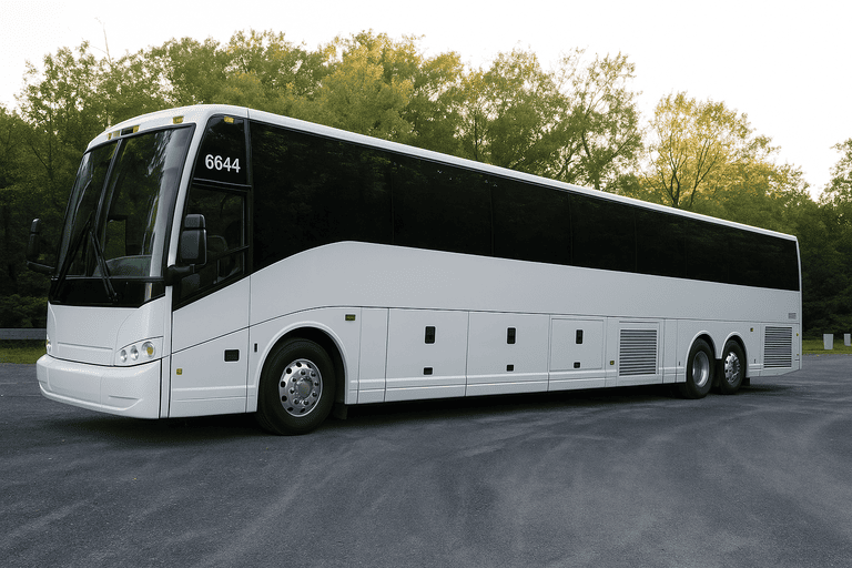 exterior of Lewisville Coach Bus Service coach bus