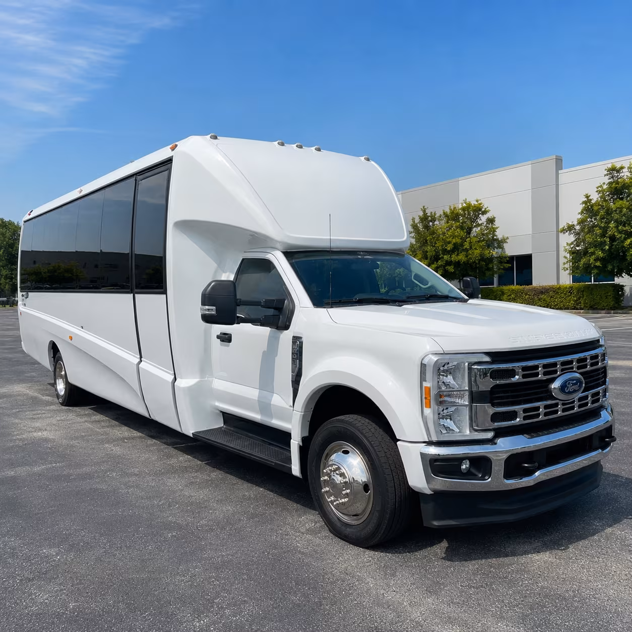 employee shuttle buses for lewisville and the sh 121 tech corridor