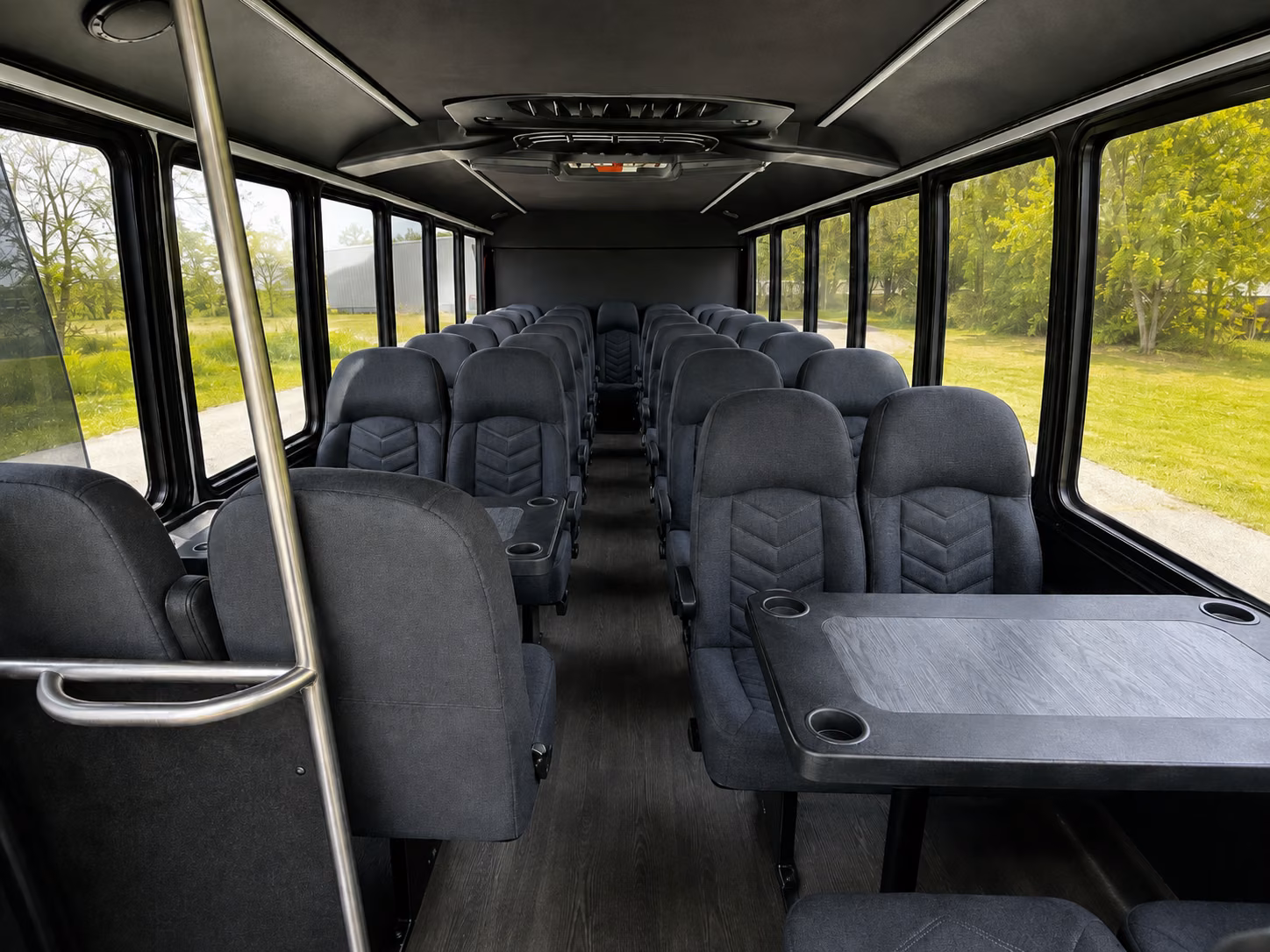 lewisville 15 passenger minibus interior