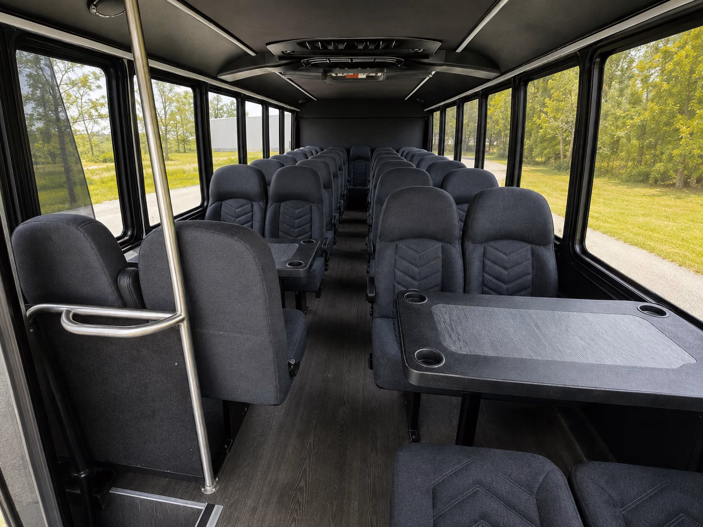 lewisville 18 passenger minibus inside
