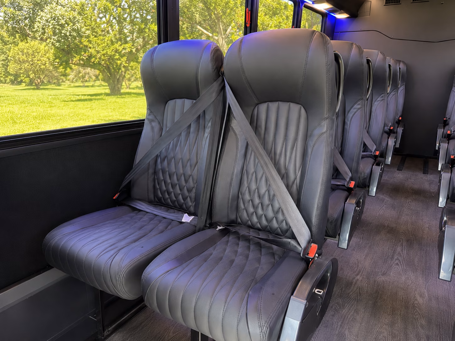 lewisville 18 passenger minibus interior
