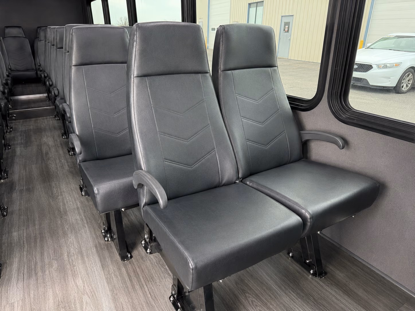 lewisville 20 passenger minibus interior
