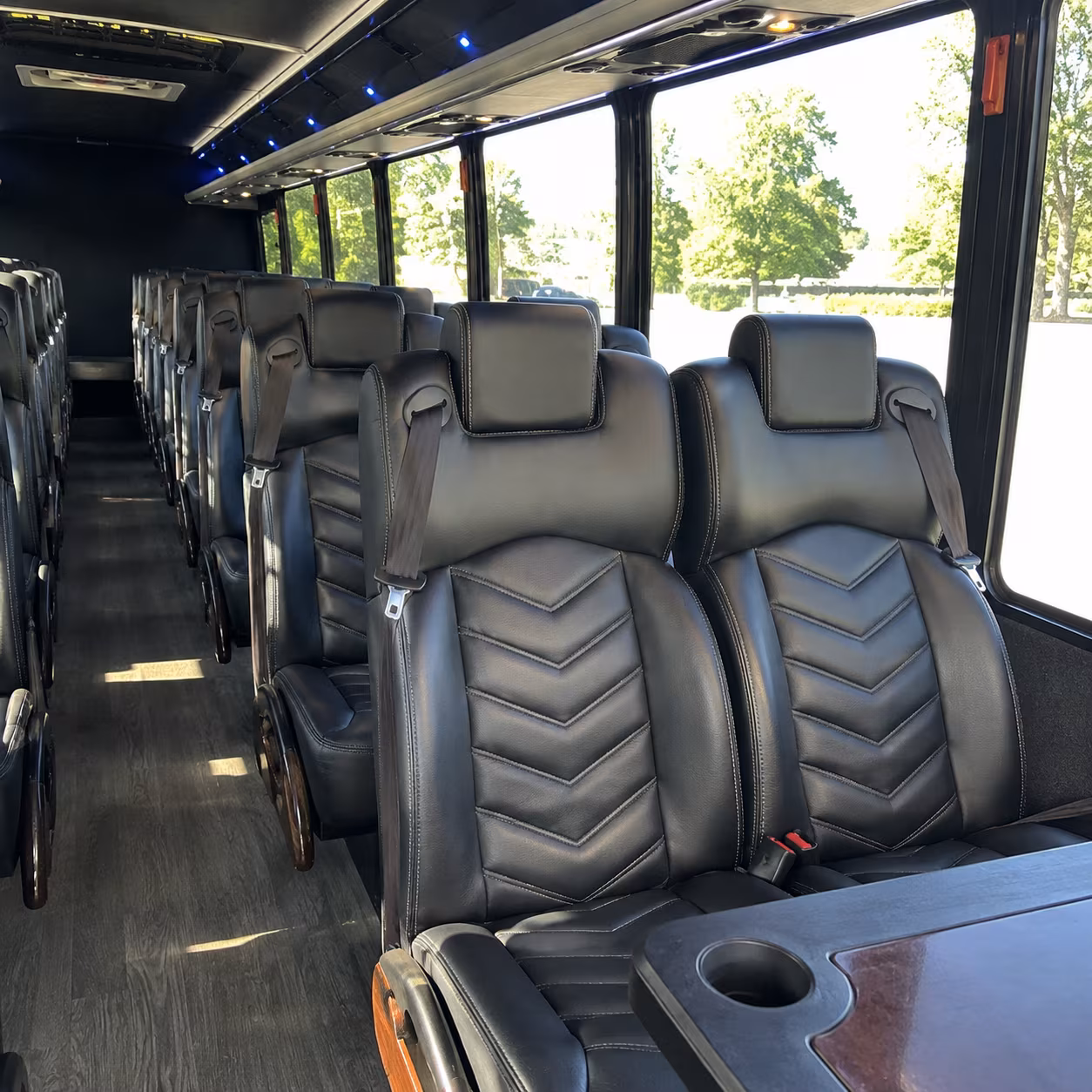 lewisville 25 passenger minibus inside