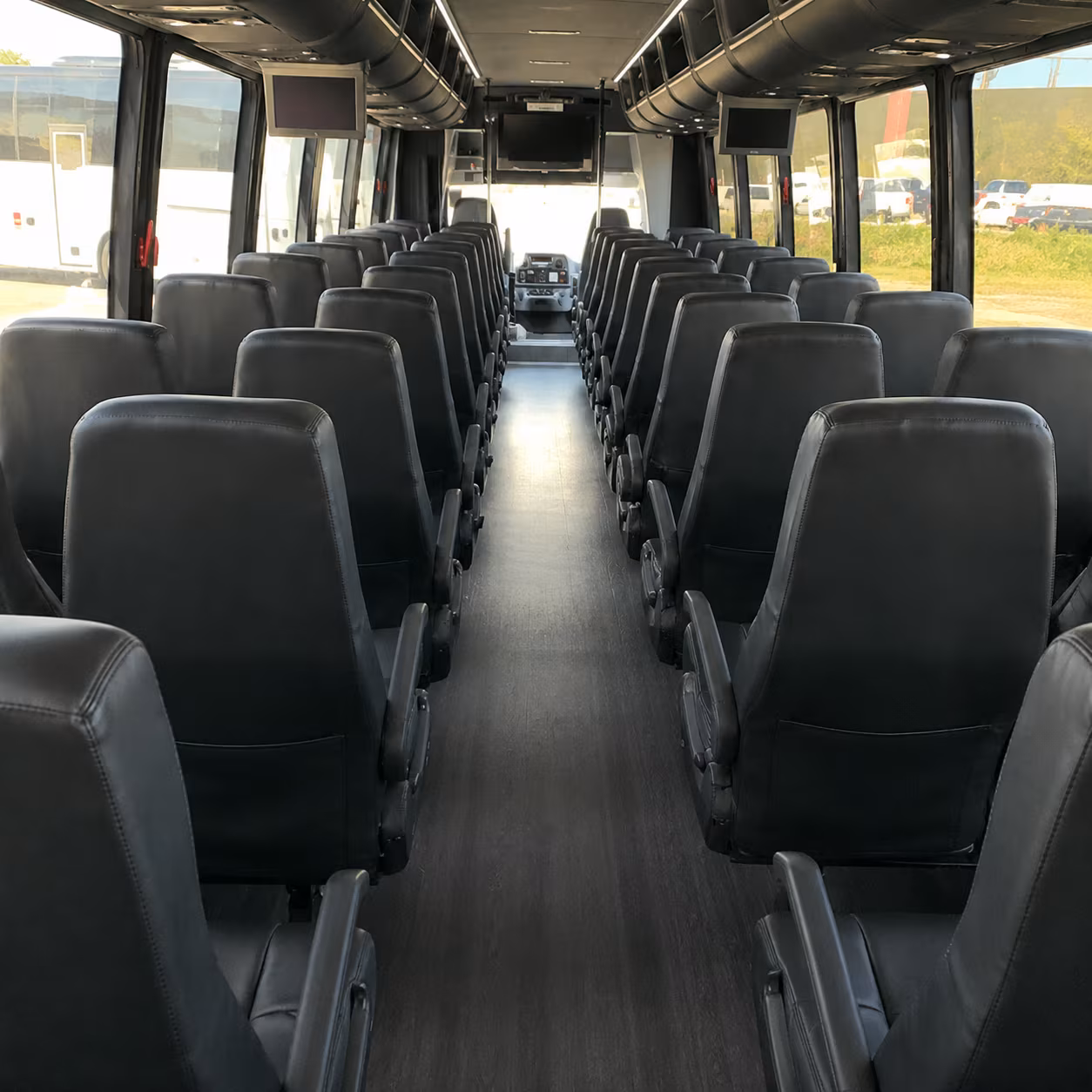 lewisville 28 passenger minibus inside