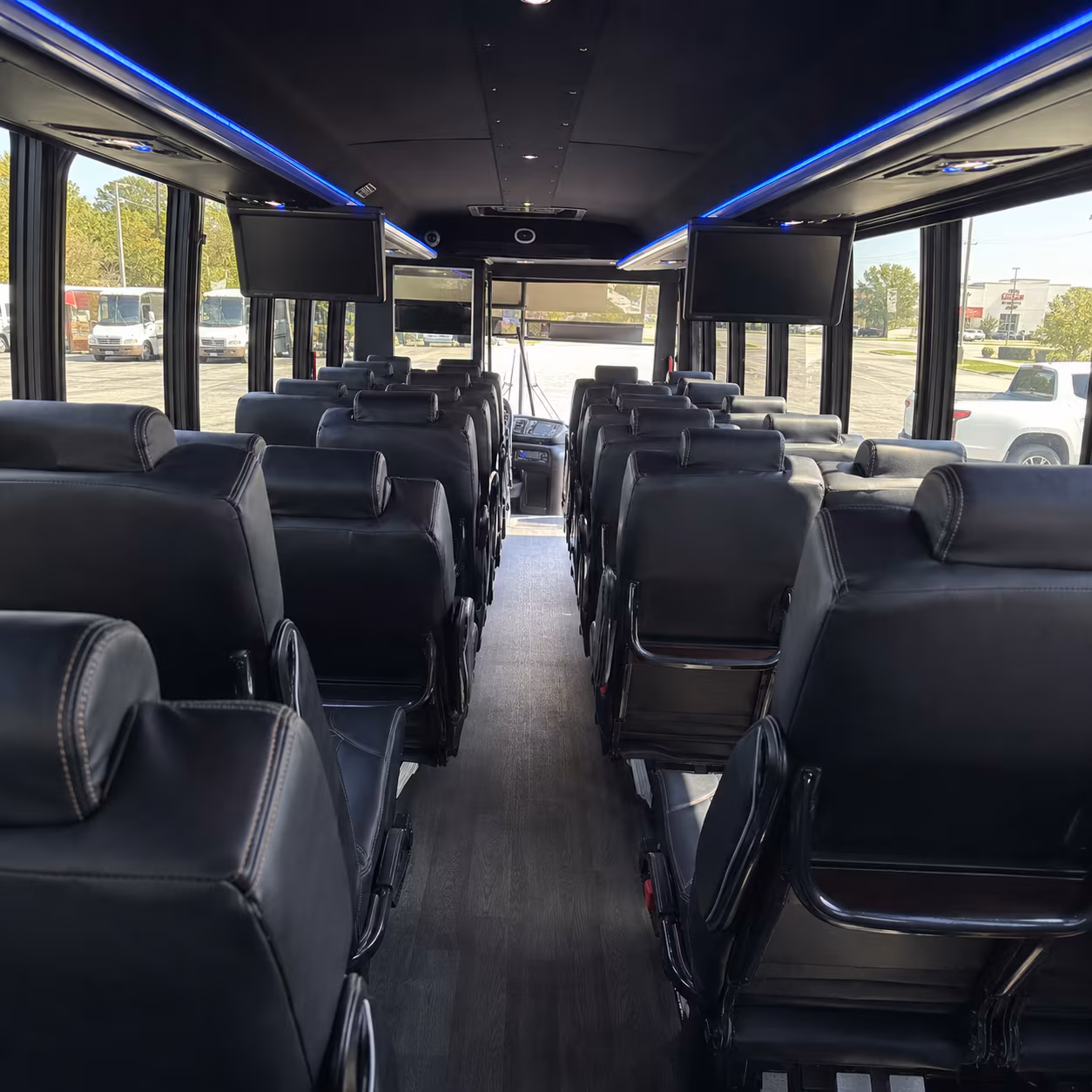 lewisville 30 passenger minibus inside