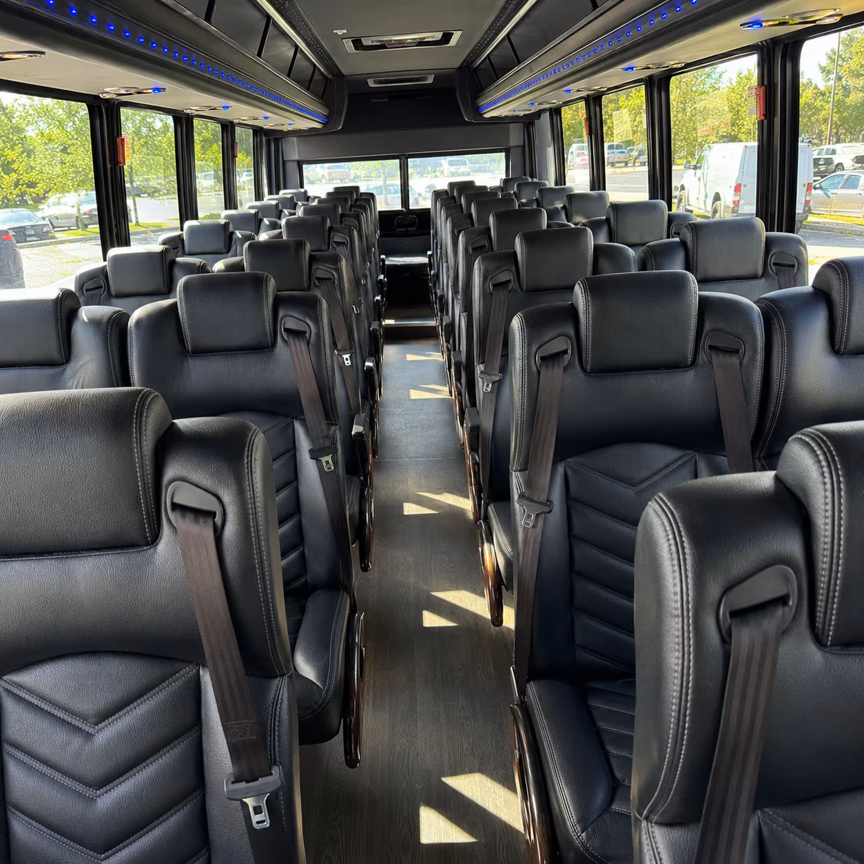 lewisville 35 passenger minibus inside