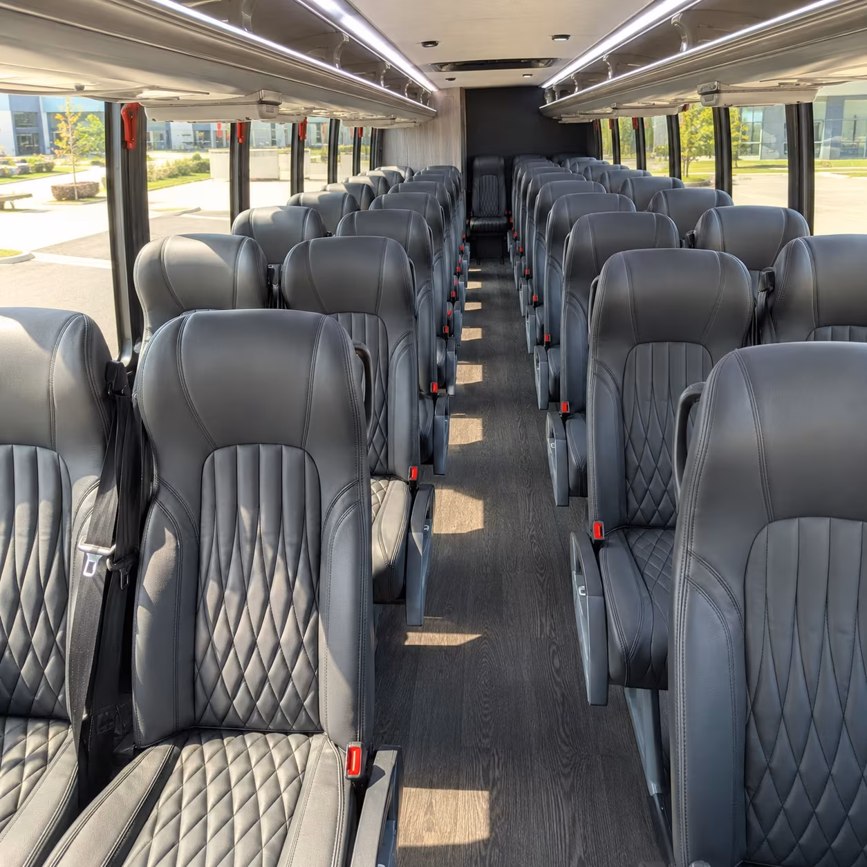 lewisville 35 passenger minibus interior