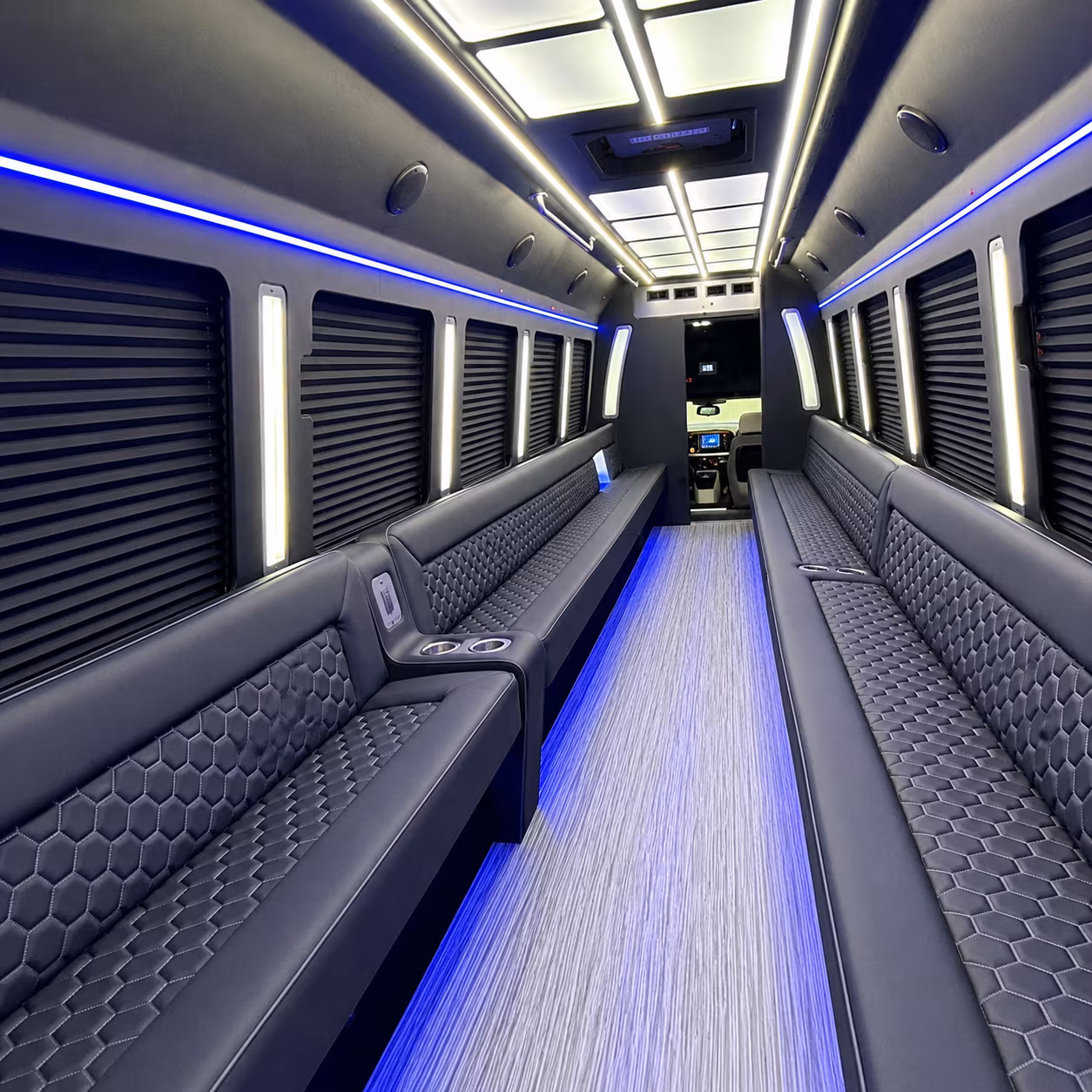 lewisville party bus interior