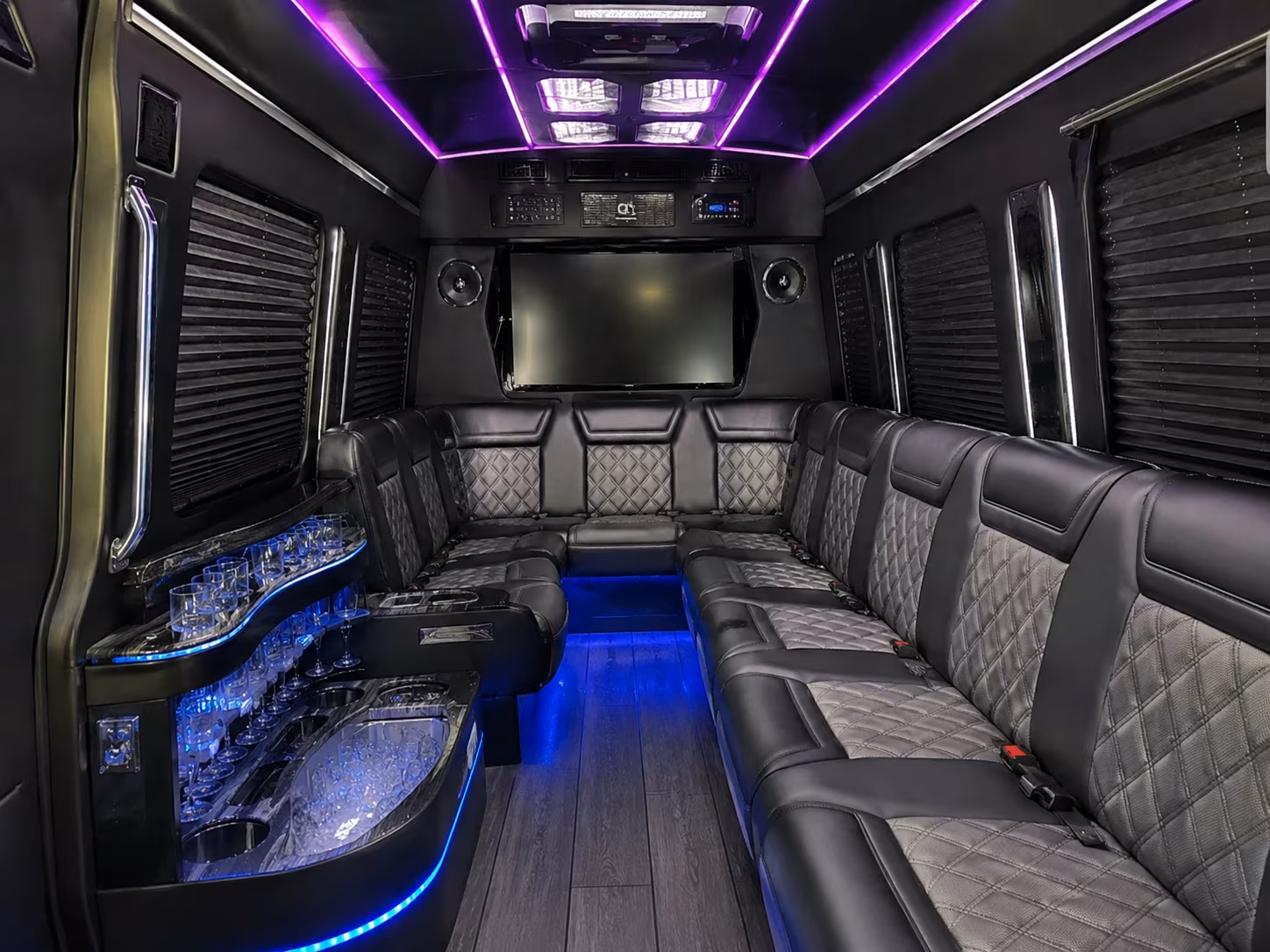 lewisville sprinter limousine inside
