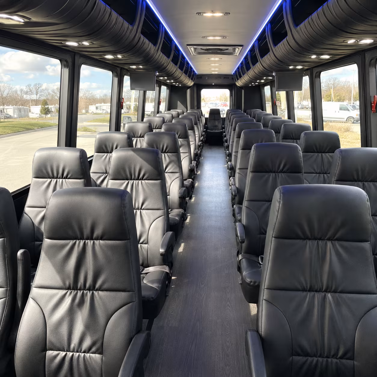 minibuses for lewisville lake and denton county nature field trips