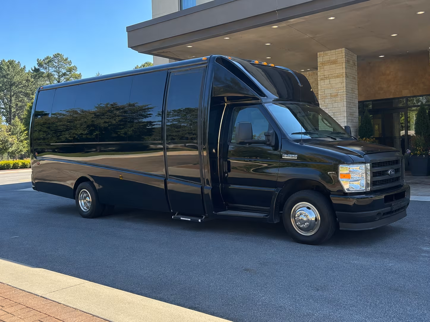 shuttle buses for lewisville church weddings funerals and special services